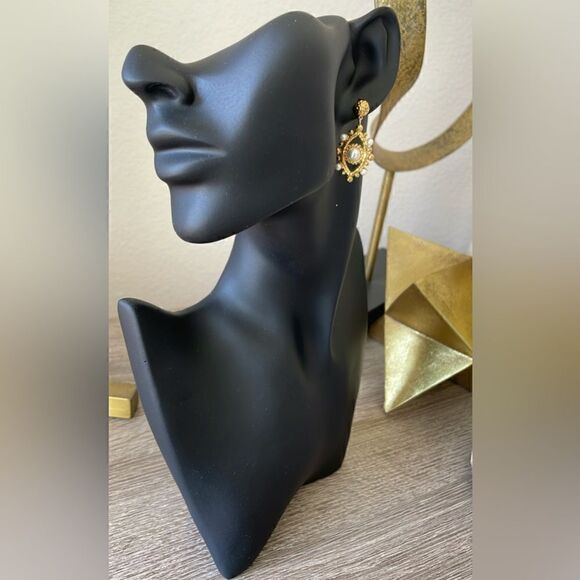 Vintage style evil eye earrings A215 - Picture 2 of 5